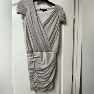 Cynthia Steffe gray mini dress with stretch bottom